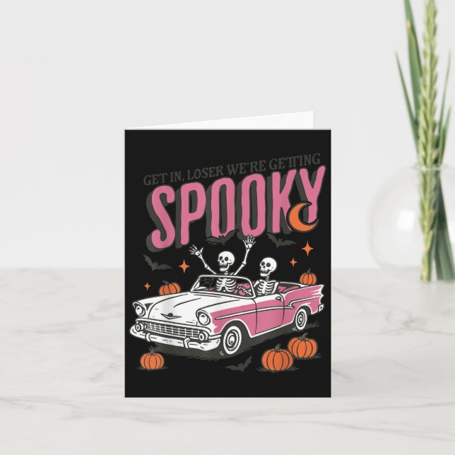 Retro Get In Losers We're Getting Soky, Funny Hall Card (Front)