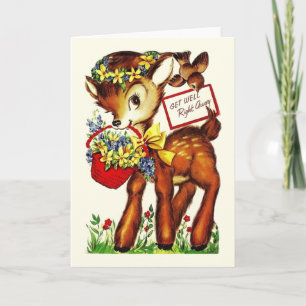 Retro Get Well Greeting Card