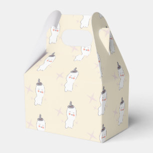 Retro Ghost Doodle Halloween Pattern Favour Box
