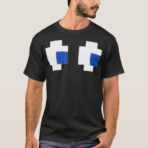 Retro Ghost Eyes from 80s Arcade Games T  T-Shirt