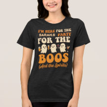 Retro Ghost Halloween Shirt | Here For The Boos Fu