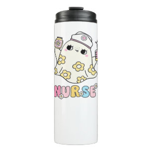 Retro Ghost Nurse Halloween Design Classic T-Shirt Thermal Tumbler