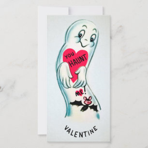 Retro Ghost Valentine's Card