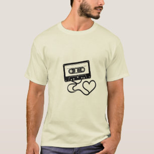 Retro Gift for Dad or Mum-- Cassette T-shirt