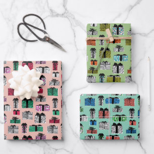 Retro Gifts Assorted Colors Wrapping Paper Sheet