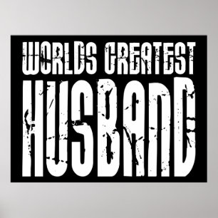 Retro Gifts for Husbands World's Greatest Husband Poster