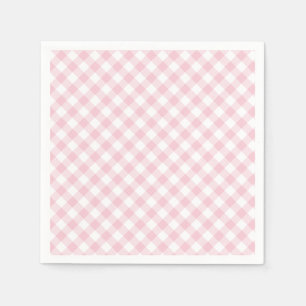 Retro Gingham Pink Napkin