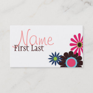 Retro Girl Calling Card