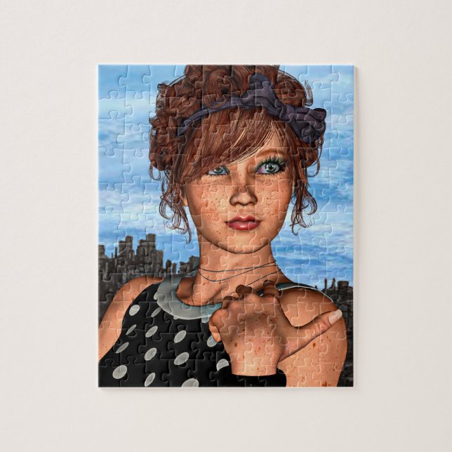 Retro Girl Jigsaw Puzzle (Vertical)