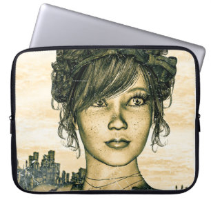 Retro Girl Laptop Sleeve