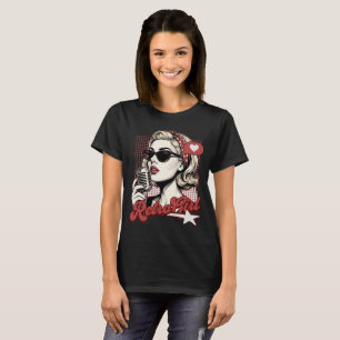 Retro Girl Pop Art Singer T-Shirt