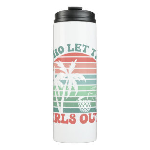 Retro Girl’s Trip Weekend Sunset Thermal Tumbler
