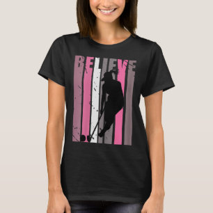 Retro Girls Field Hockey Player Coach Hockey Queen T-Shirt