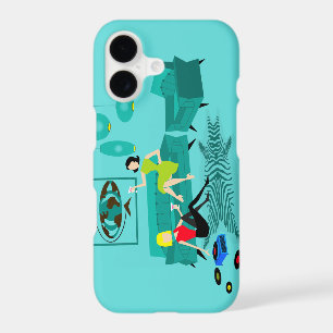 Retro Girl's Night In iPhone Case