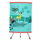 Retro Girl's Night In Tripod Lamp