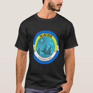 Retro Glacier National Park Montana Souvenir T-Shirt