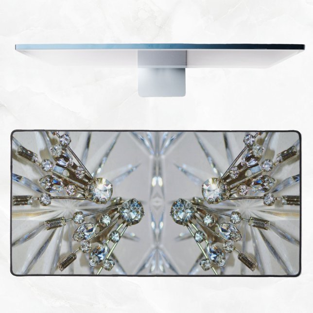 Retro Glam Art Deco Rhinestones Photographic Desk Mat (Creator Uploaded)