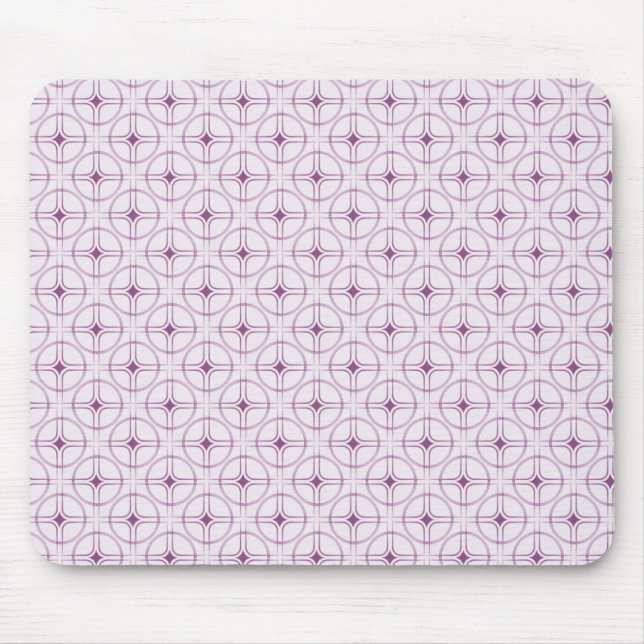 Retro Glam Mousepad, Purple Mouse Pad (Front)