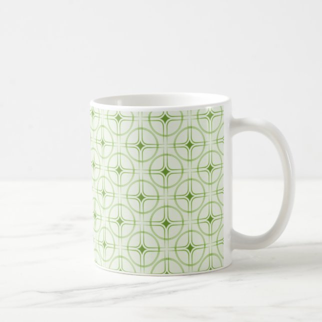 Retro Glam Mug, Green Coffee Mug (Right)