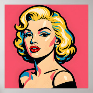 Retro Glam Pop Art - Vintage Blonde Poster