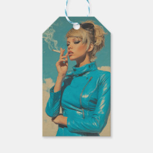Retro Glam Smoking Fashion Gift Tags