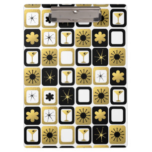 Retro Glamourous Gold Clipboard