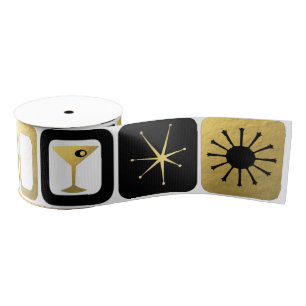 Retro Glamourous Gold Grosgrain Ribbon