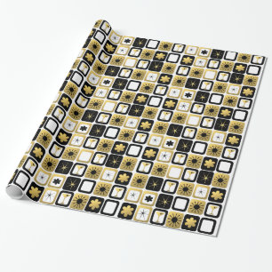 Retro Glamourous Gold Wrapping Paper