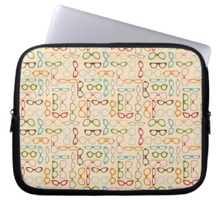 Retro glasses laptop sleeve