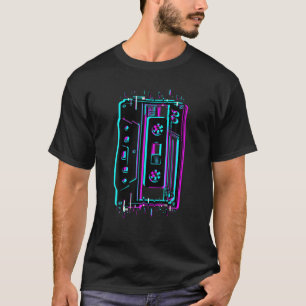 Retro Glitch Cassette Tape A 80S 90S Costume Music T-Shirt