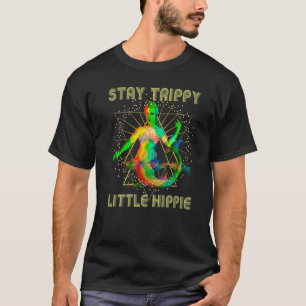 Retro Glitchy Stay Trippy Hippie Weird Mermaid Dis T-Shirt