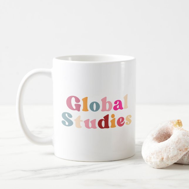 Retro global studies T-Shirt Coffee Mug (With Donut)