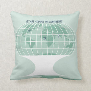 Retro Globe Cushion