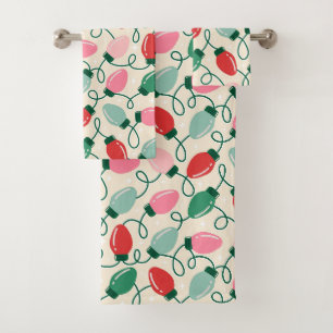 Retro Glow Lights Bath Towel Set