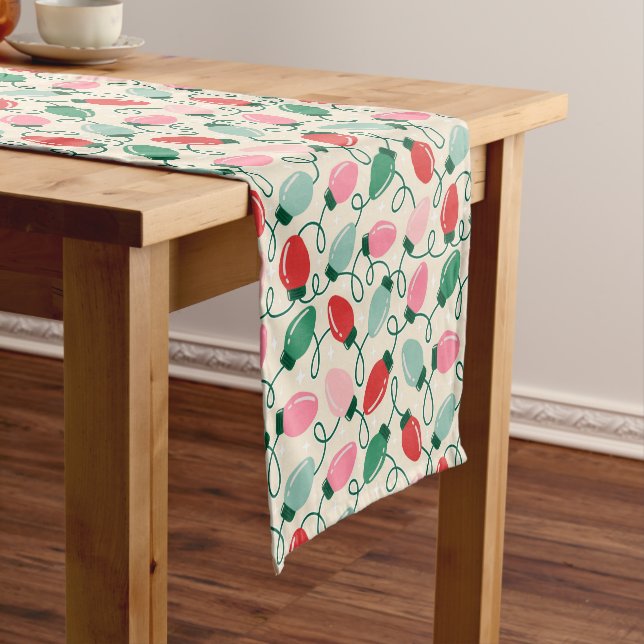 Retro Glow Lights Short Table Runner (In Situ)