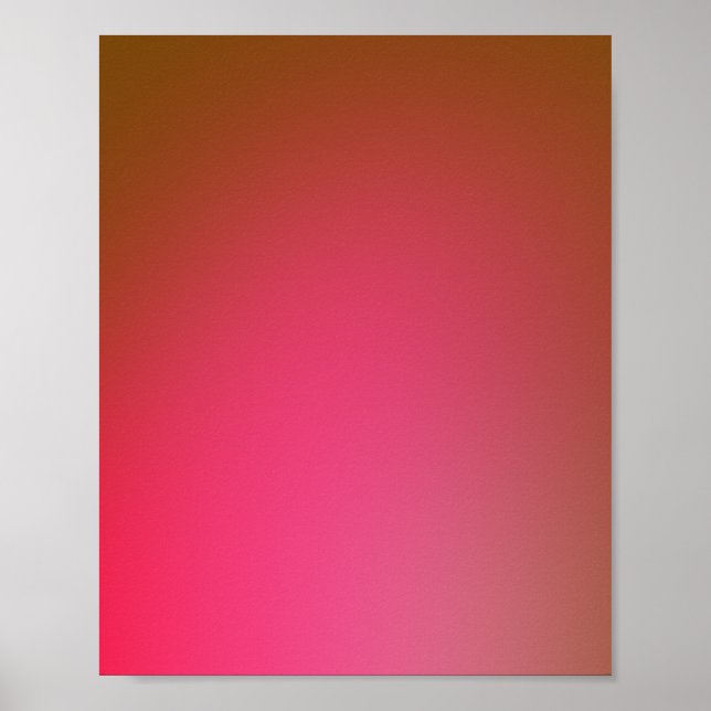 Retro Glowy Gradient Poster (Front)