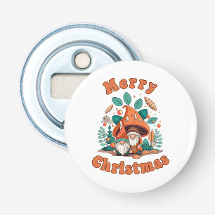 Retro Gnome Christmas Bottle Opener
