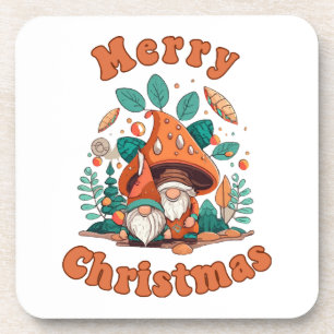 Retro Gnome Christmas Coaster