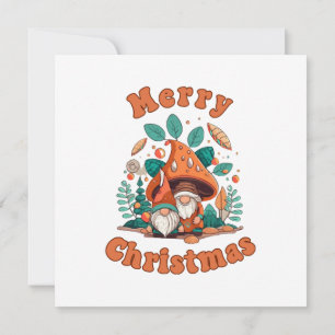 Retro Gnome Christmas Invitation