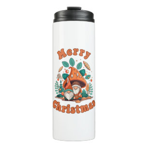 Retro Gnome Christmas Thermal Tumbler