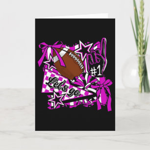 Retro Go Cheer Sports Team Cheerleader Cheerleadin Card