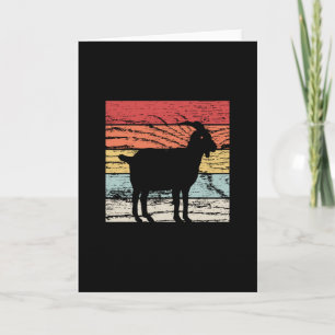 Retro Goat Card