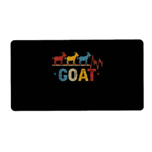 Retro Goat Heart Tee Xmas Valentines Day Gift