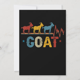 Retro Goat Heart Tee Xmas Valentines Day Gift Save The Date