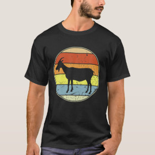 Retro Goat Vintage Goat Silhouette Farm Animal Lov T-Shirt