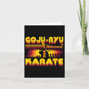 Retro Goju-ryu Karate Design Summer Outfit For Kar Card
