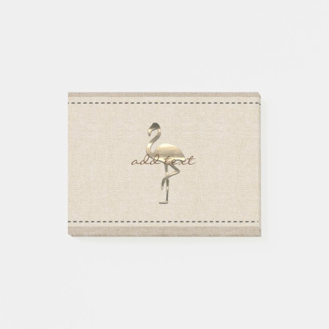Retro Gold Holiday Vibe Post-it Notes (Front)