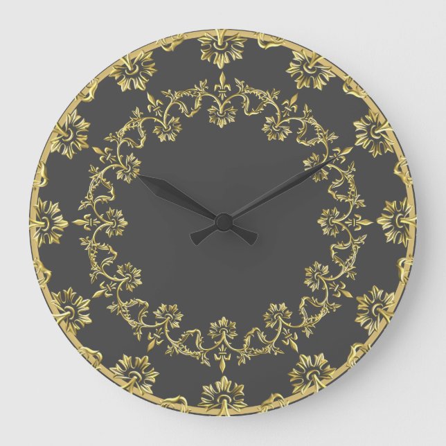 Retro Gold Large Clock (Front)
