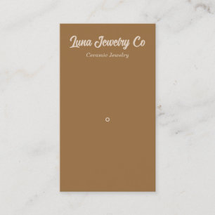 Retro Gold Minimal 1 Pin Jewellery Business Card