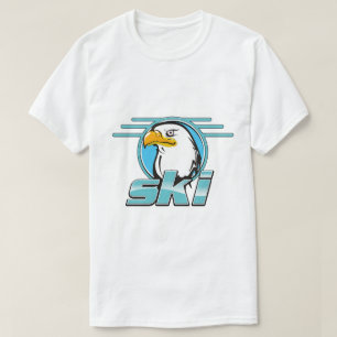 Retro Golden Eagle Ski logo T-Shirt